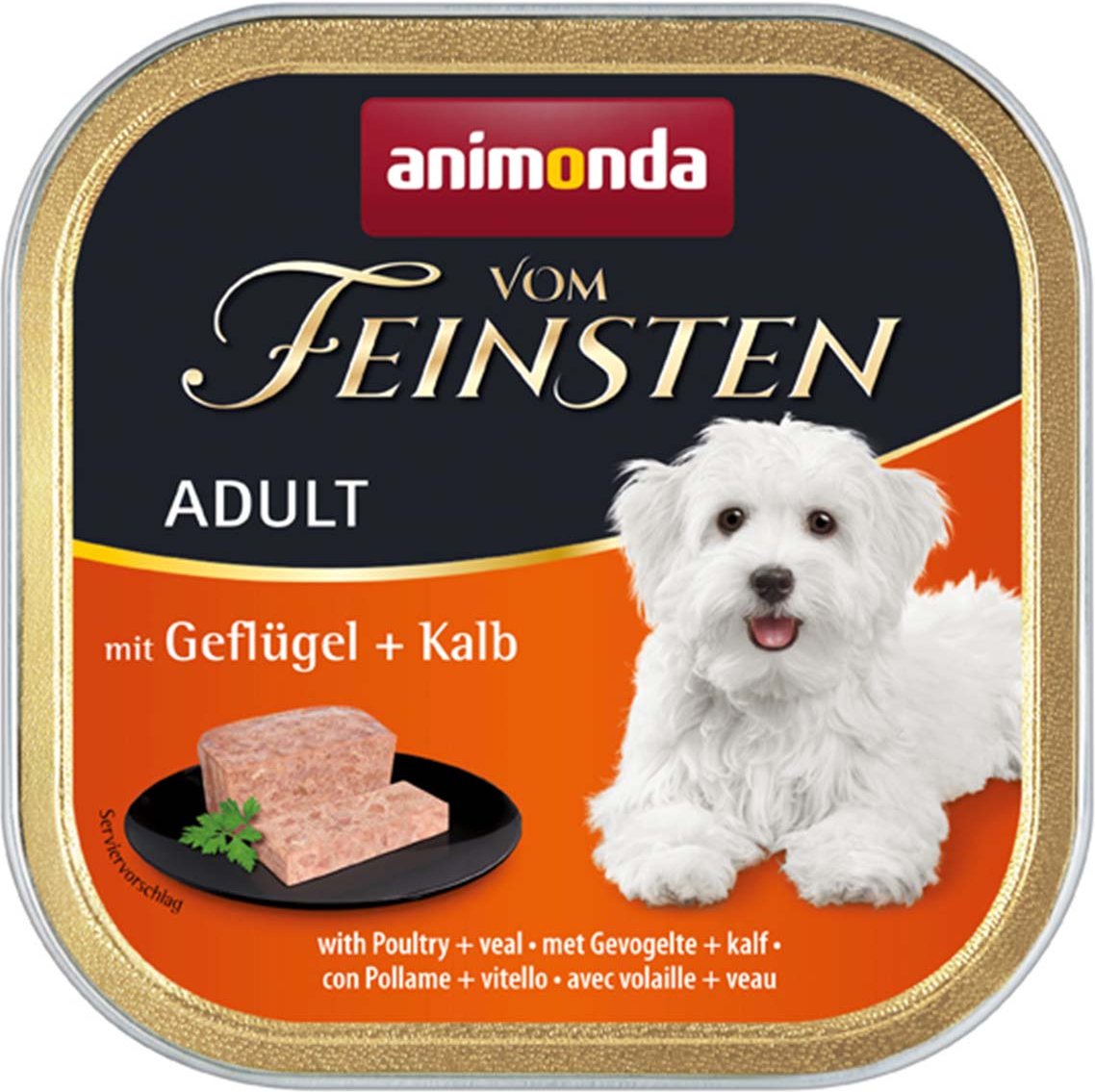 animonda vom Feinsten Adult Geflügel und Kalb 22x150g