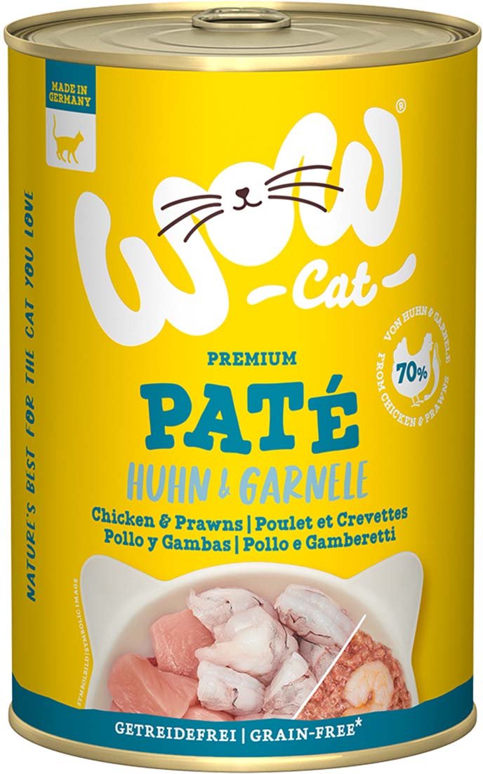 WOW CAT Adult Huhn & Garnelen 6x400g