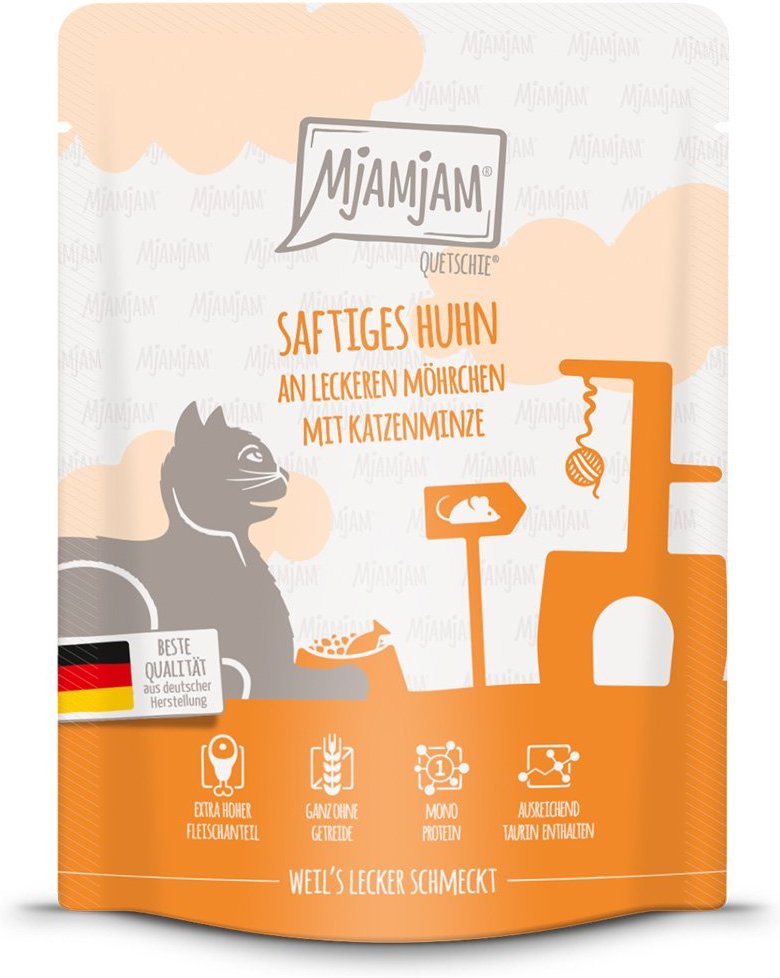 MjAMjAM Quetschie saftiges Huhn an leckeren Möhrchen 24x300g