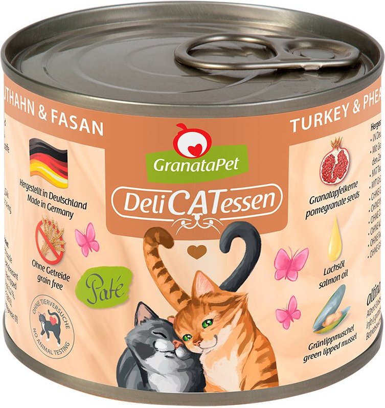 GranataPet Katze - Delicatessen Dose Truthahn & Fasan 6x200g