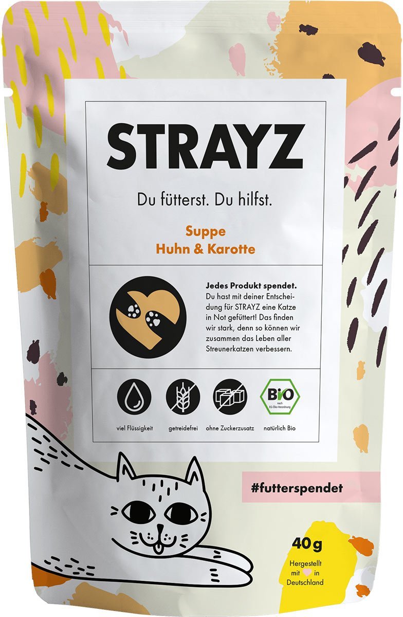 STRAYZ BIO Suppe Huhn & Karotte 14x40g