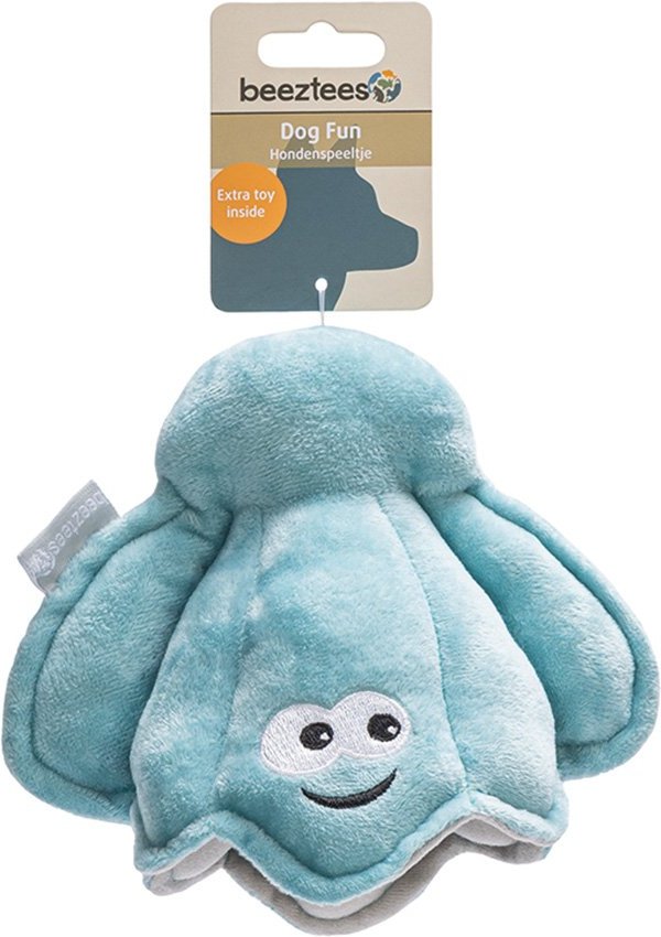 Beeztees Plüsch Muschel mit Tennisball