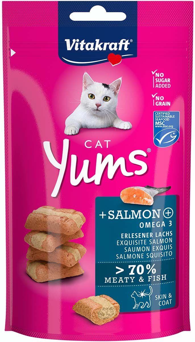 Vitakraft Katzensnack Cat Yums Lachs 3x40g