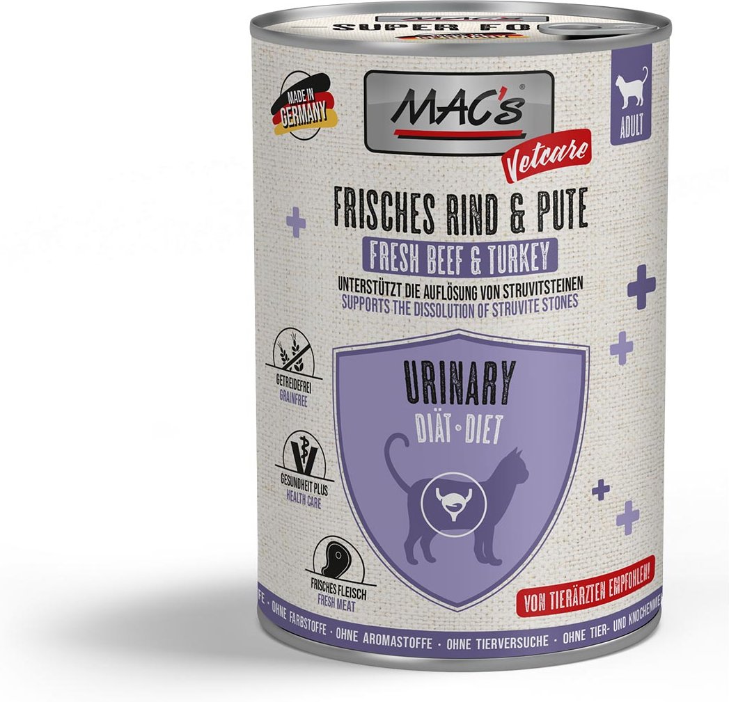Thumbnail - MAC's CAT Vetcare Urinary Rind & Pute 6x400 g