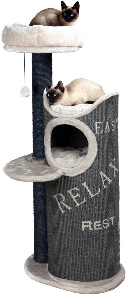 Trixie Kratzbaum Juana 134 cm - Taupe/Lichtgrau