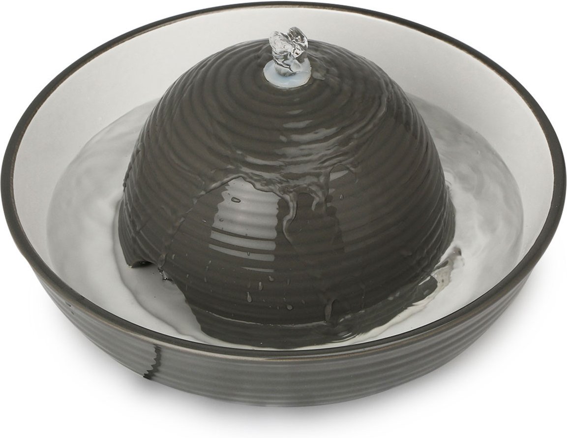 Trixie Trinkbrunnen Keramik Vital Flow 1,5 l, grau/weiß