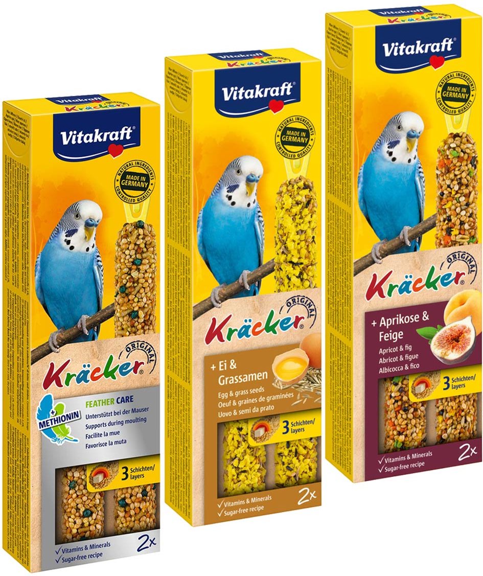 Vitakraft Kräcker Mixpaket Wellensittich 3x2 Stück