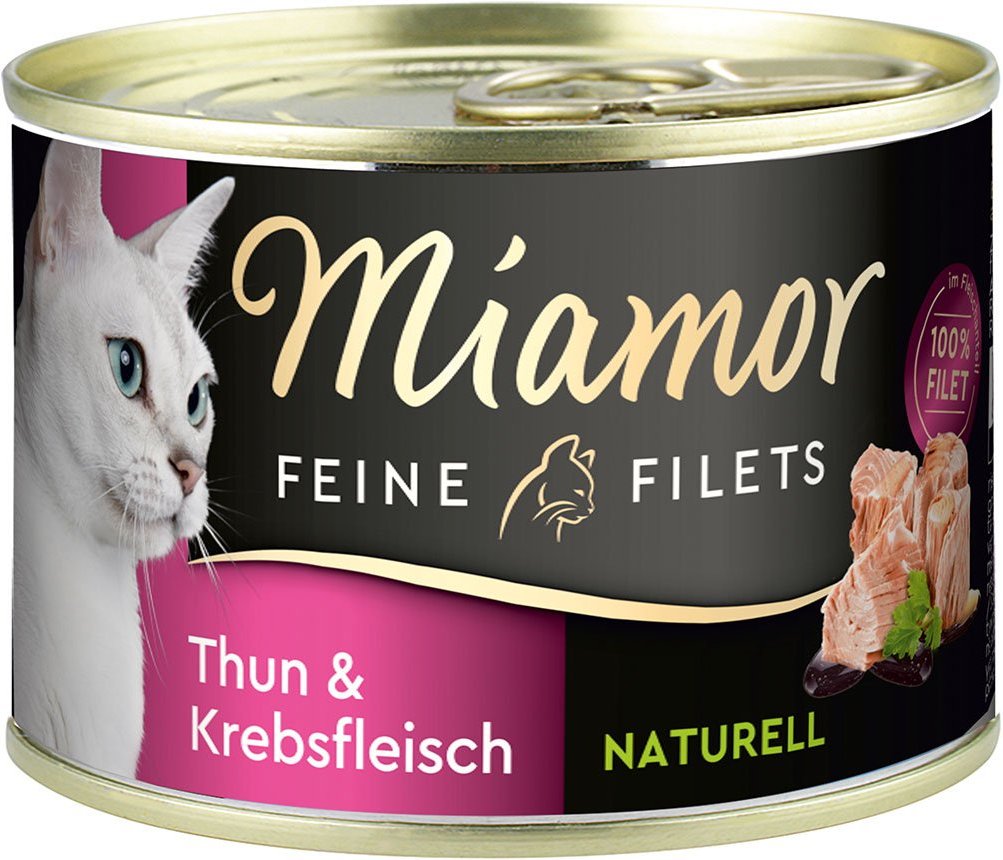 Miamor Feine Filets Naturell Thun & Krebsfleisch 24x156g