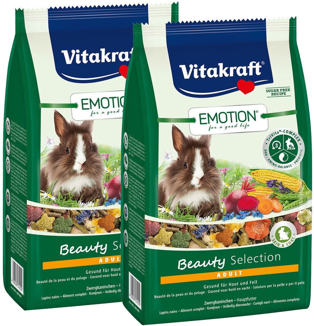 Vitakraft Emotion Beauty Selection Adult Zwergkaninchen 2x1,5kg