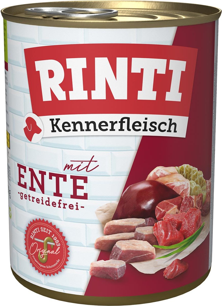 Rinti Kennerfleisch Ente 12x800g