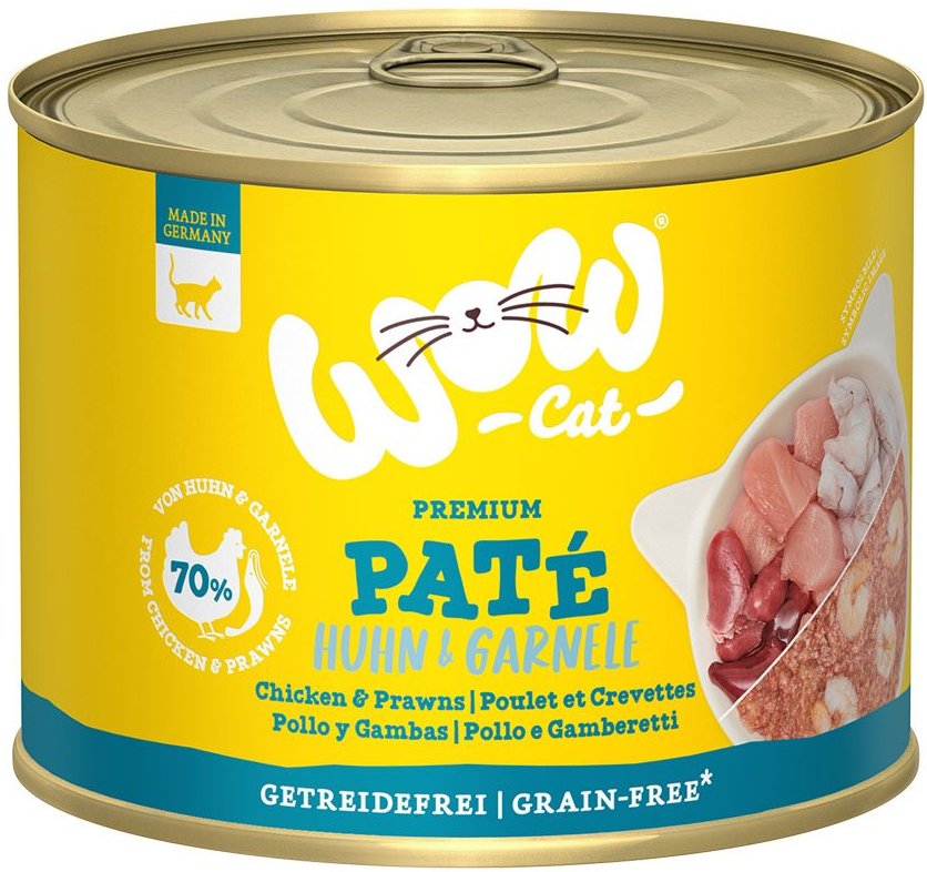 WOW CAT Adult Huhn & Garnelen 6x200g