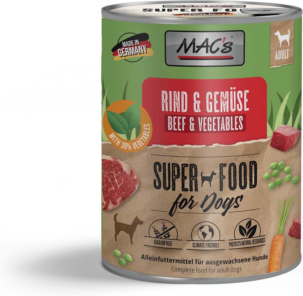 MAC's Dog Rind und Gemüse 6x800g