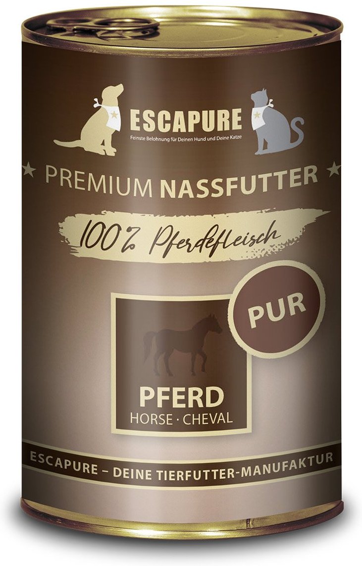 ESCAPURE Nassfutter Pferd PUR 24x400g
