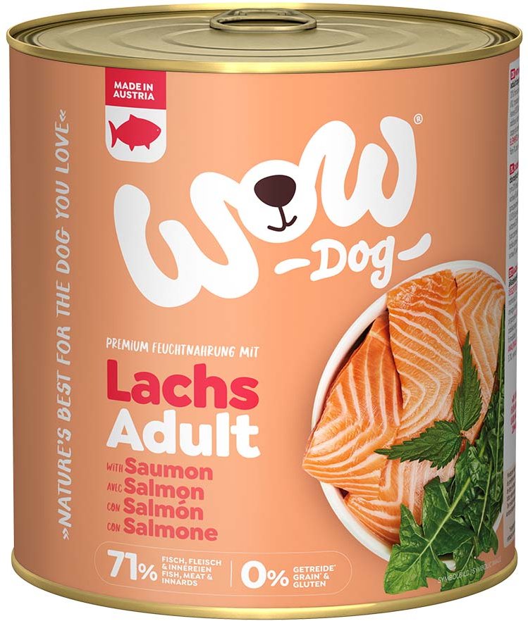 WOW Dog Lachs Adult 6x800g