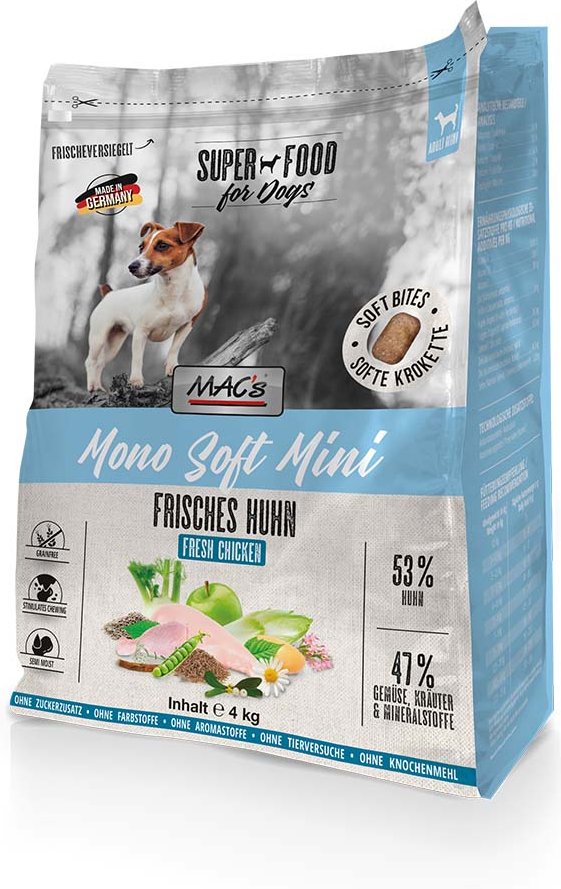 MAC's Dog Mono Soft Mini Frisches Huhn 2x4 kg