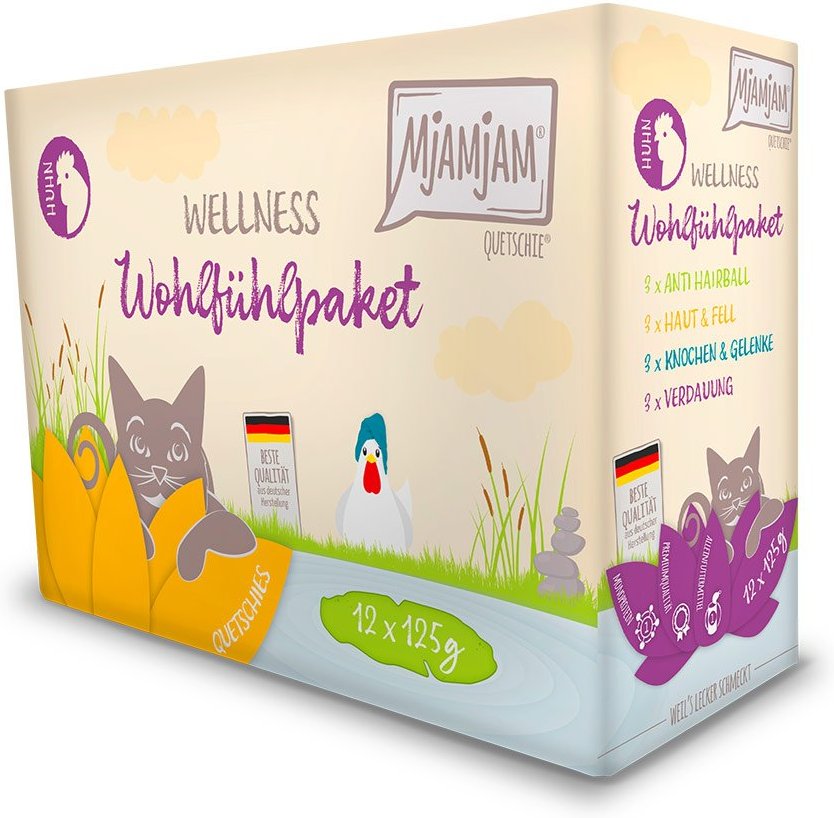 MjAMjAM Wellness Wohlfühlpaket Huhn 12x125g