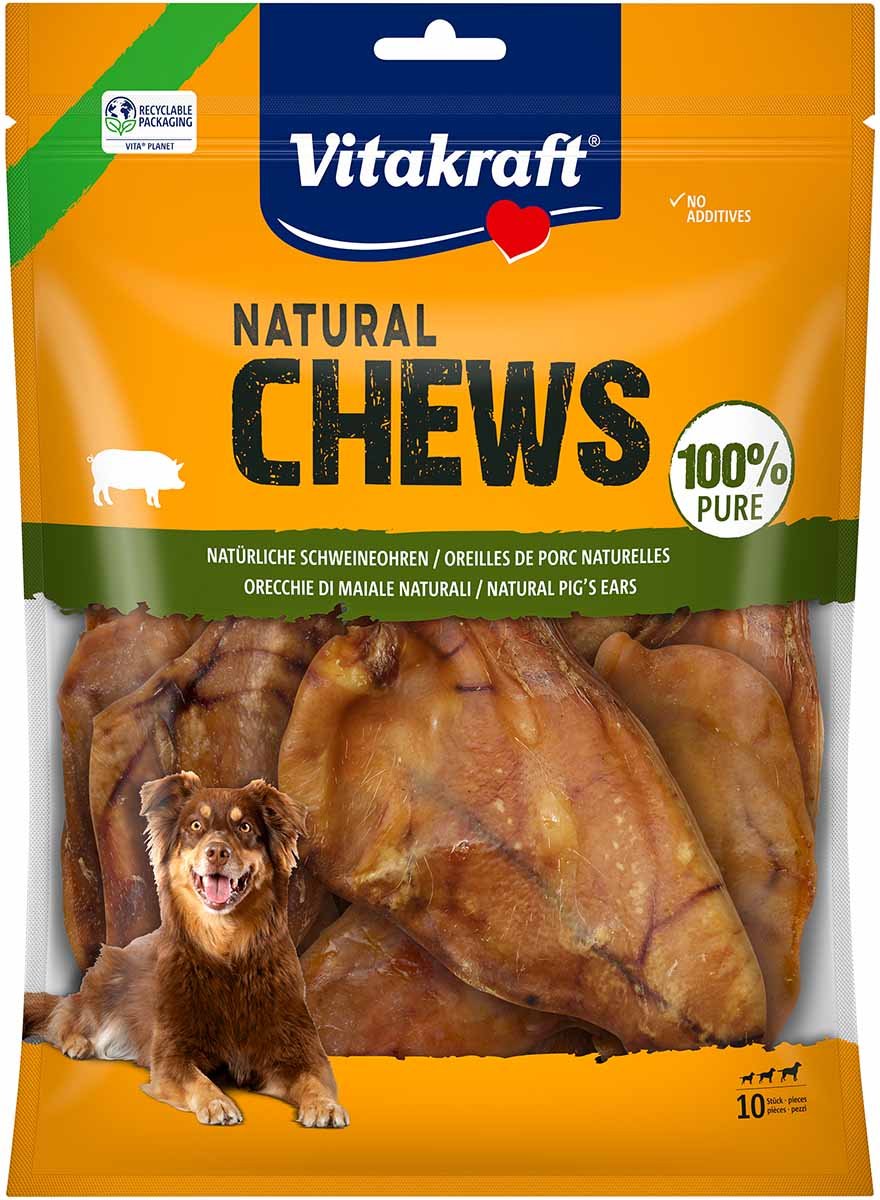 Vitakraft Chews pure Schweineohren 10 Stück