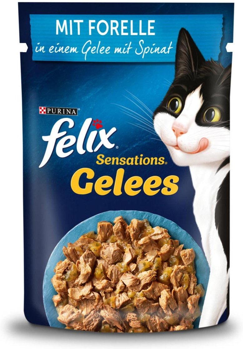 FELIX Sensations Gelees mit Forelle & Spinat 26x85g