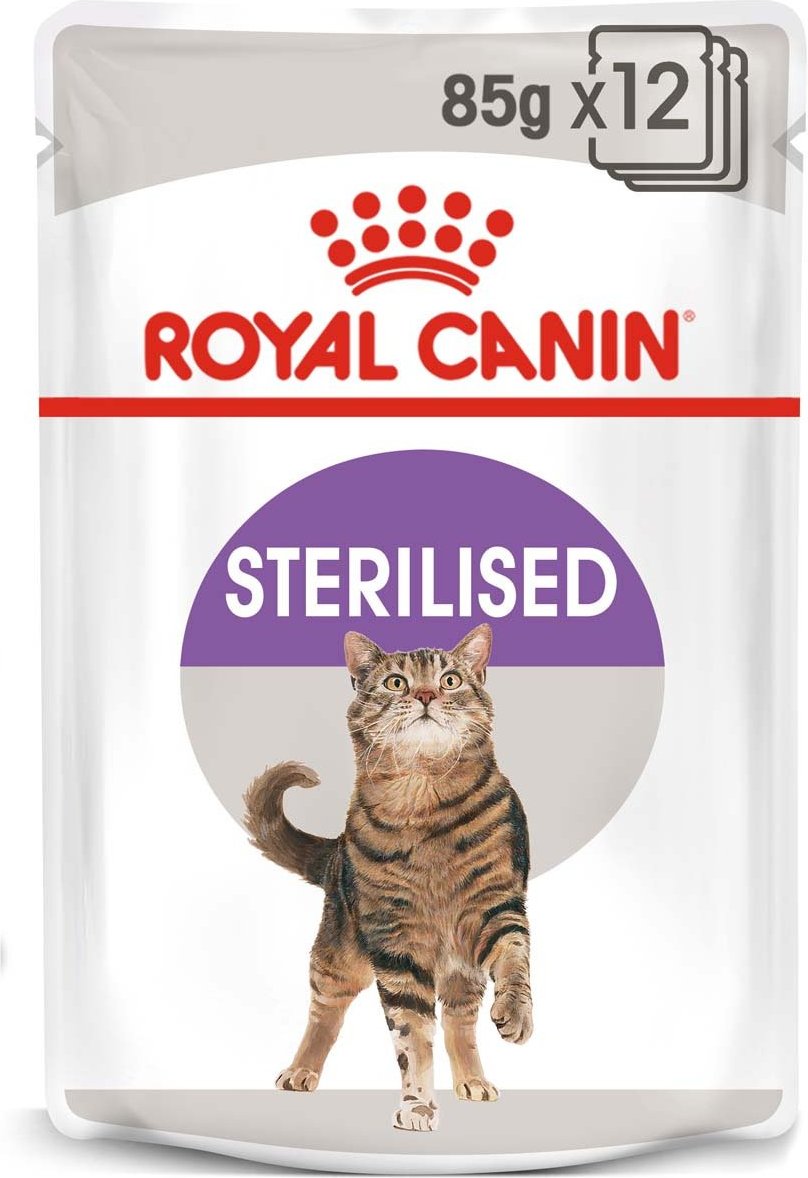 ROYAL CANIN STERILISED Nassfutter in Gelee für kastrierte Katzen 48x85g