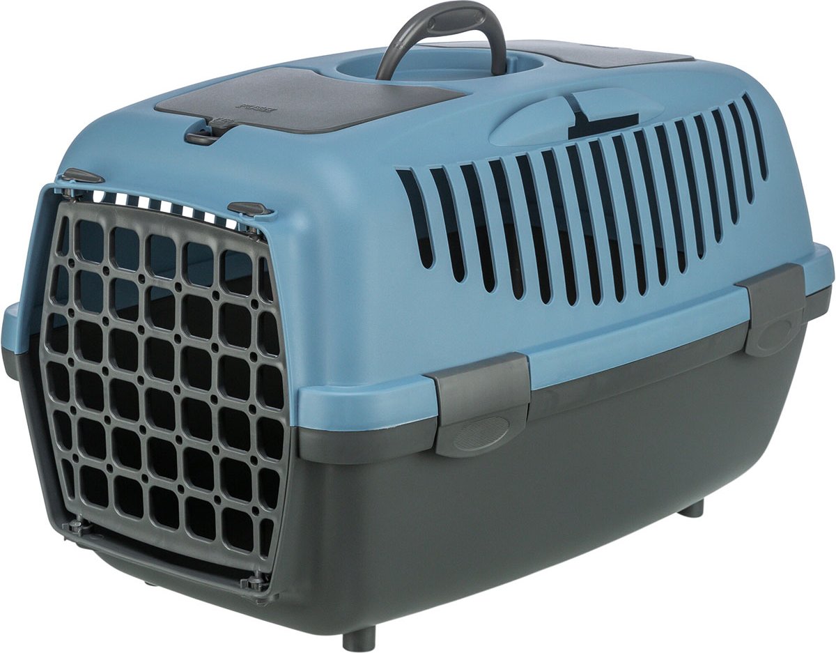Trixie Katzen- und Hundebox Traveller Capri 3 dunkelgrau/pastellblau