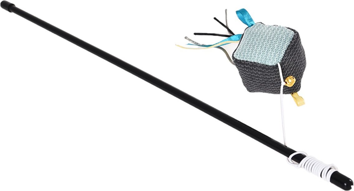 ZooRoyal Katzenangel Würfel mit Bändern