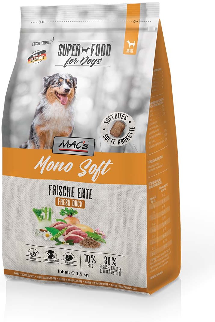 MAC's Dog Mono Soft Frische Ente 1,5 kg