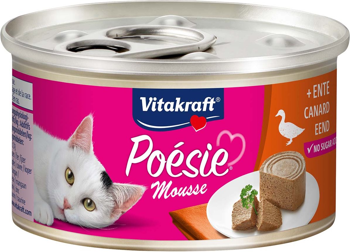 Vitakraft Katzenfutter Poésie Mousse Ente 12x85g