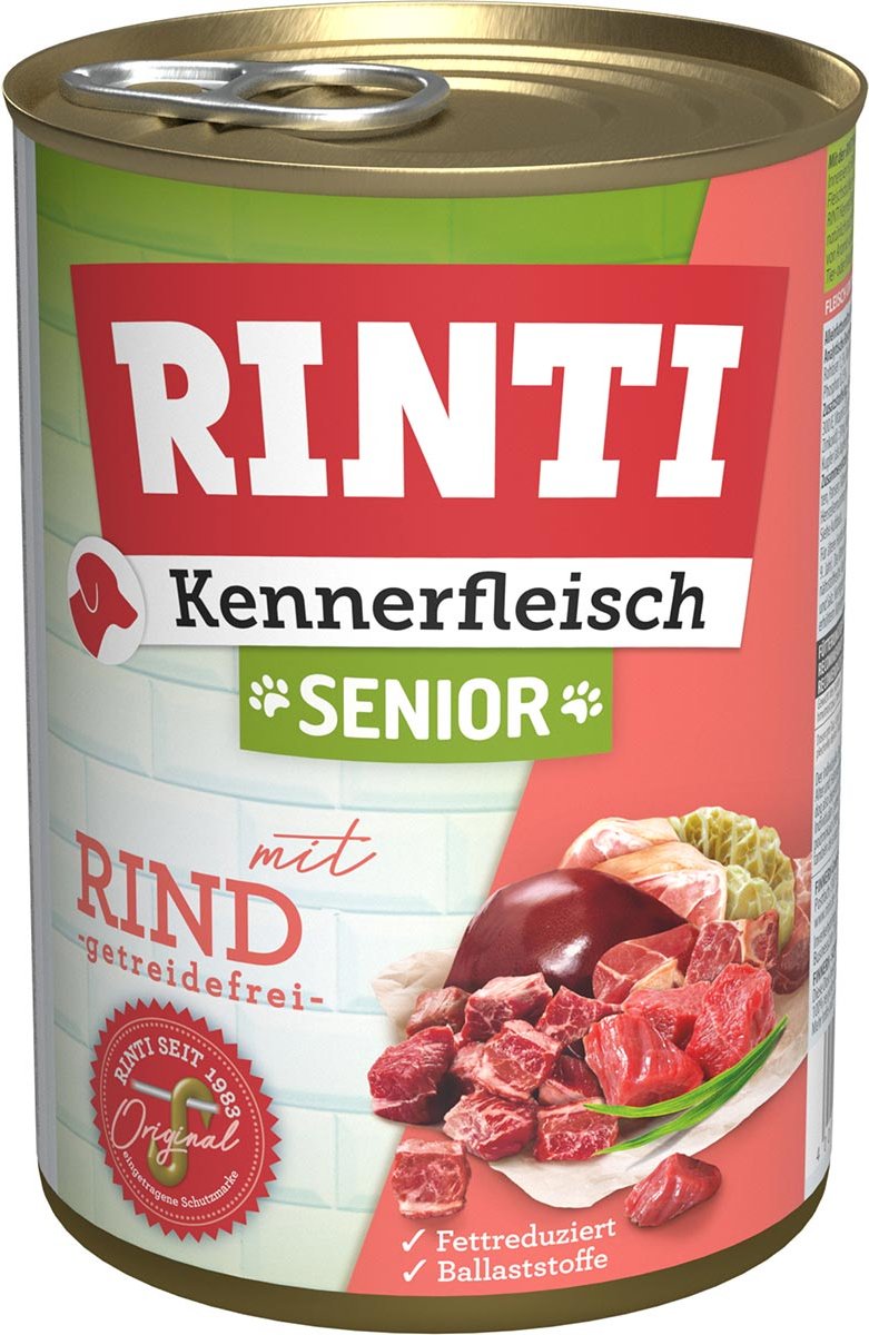 Rinti Kennerfleisch Senior mit Rind 12x400g