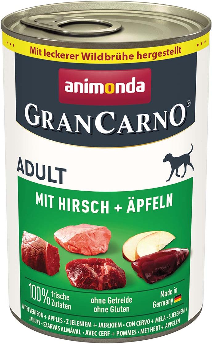 animonda GranCarno Adult mit Hirsch + Äpfeln 6x400g
