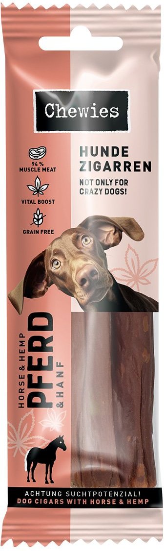 Chewies Hundezigarren Pferd & Hanf 75g