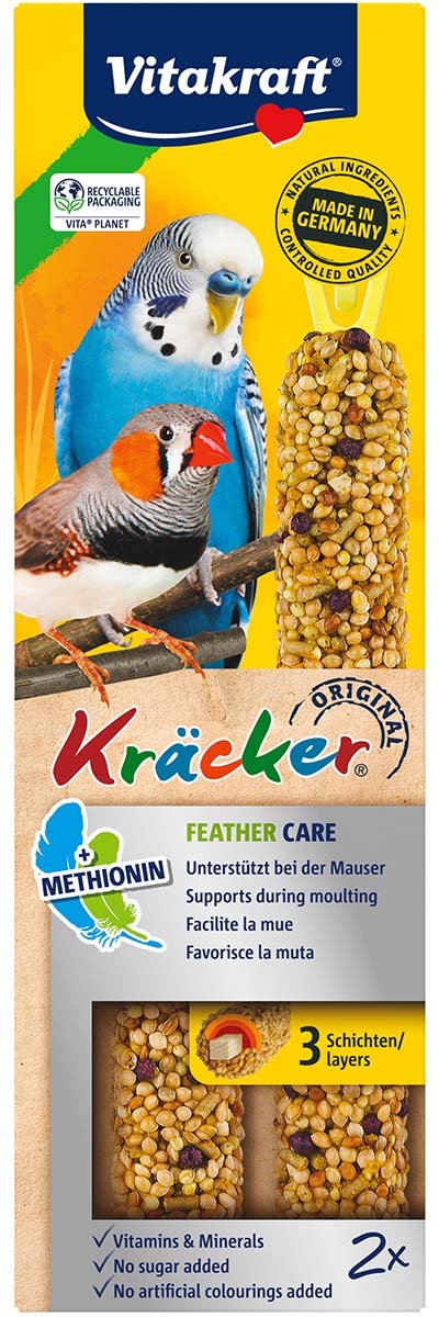 Vitakraft Kräcker Feather Care für Sittiche 5x2 Stück