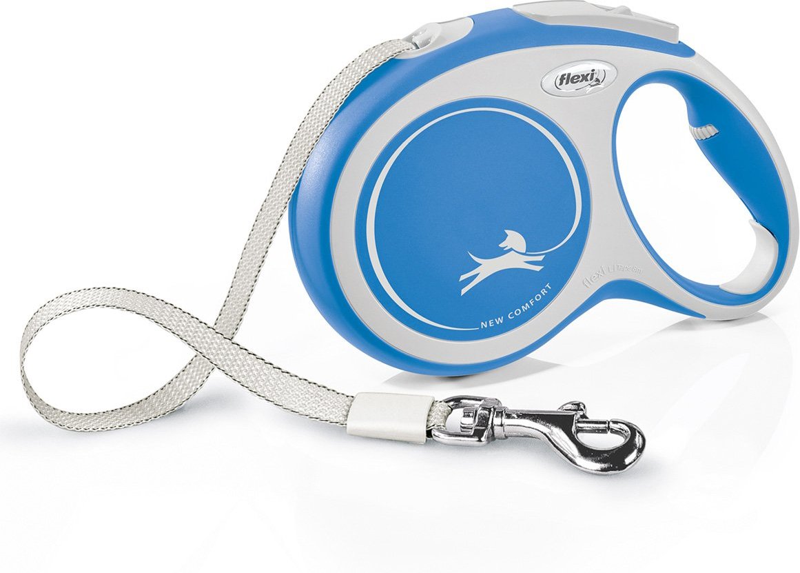 flexi New Comfort Gurtleine blau L 8m