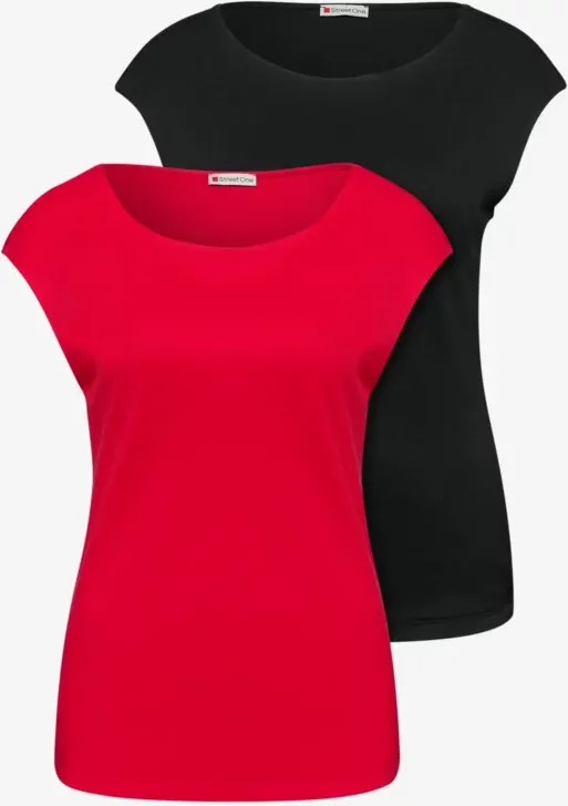 Basic Shirt mit Boatneck im 2er-Pack