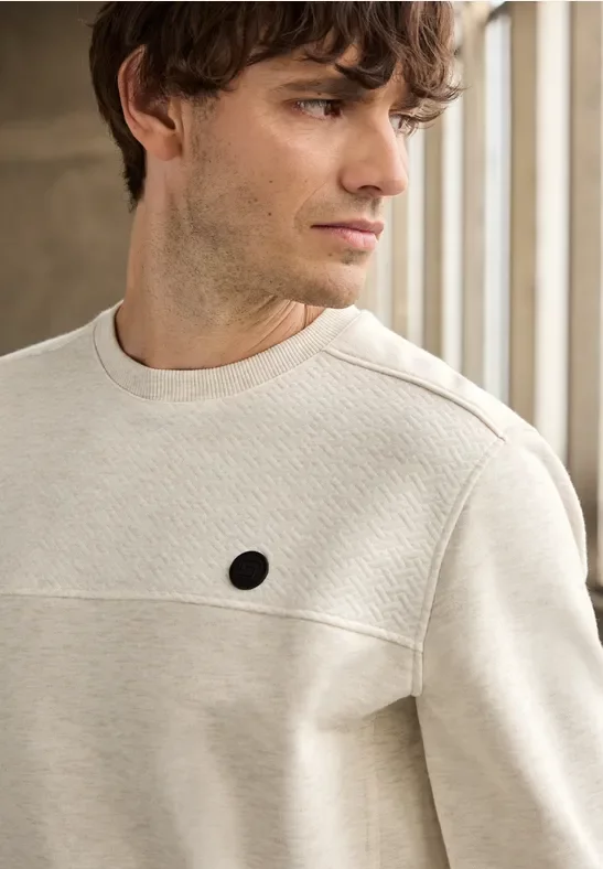 Strukturmix Melange Pullover