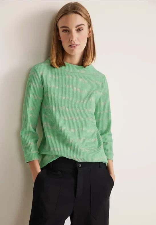 Street One Shirt mit Streifen-Struktur