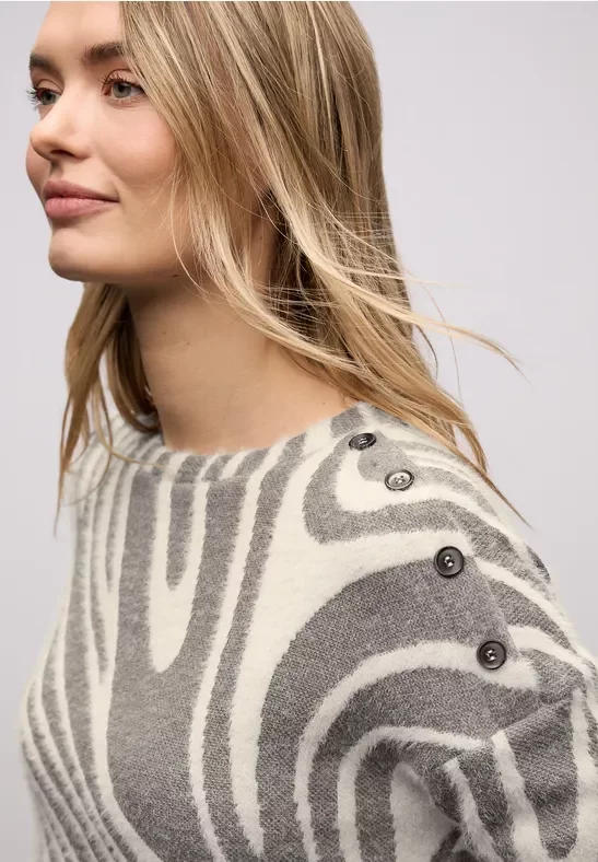 Softes Strick-Look Shirt