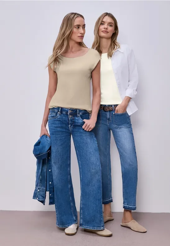 Basic Shirt mit Boatneck im 2er-Pack