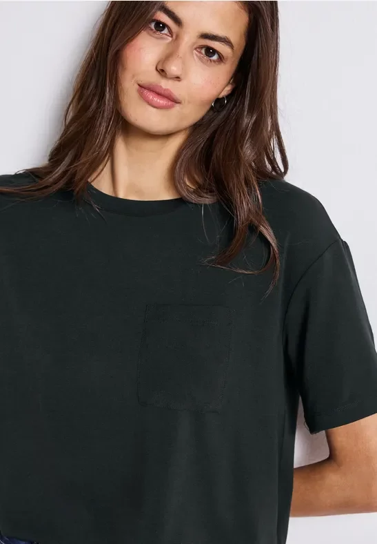 T-Shirt mit Brusttasche