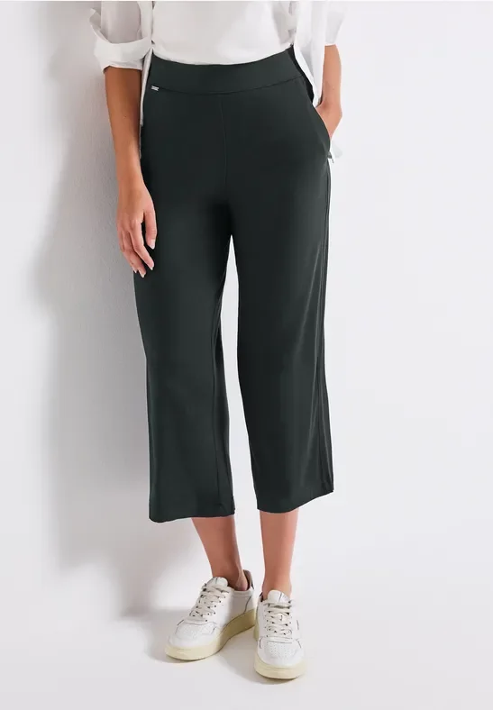 Wide Leg Jersey-Hose