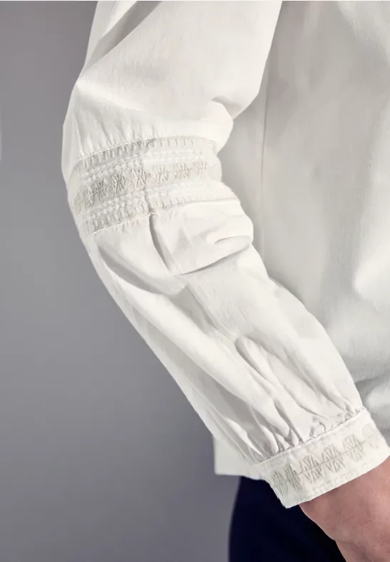 Tunika mit Stickdetail