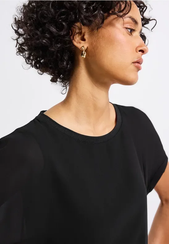 2-in-1 Chiffon Shirt