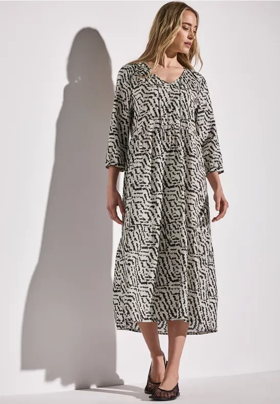 Tunika-Kleid mit Volants