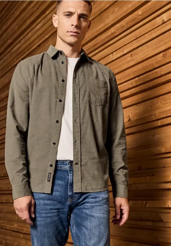 Thumbnail - Softes Cordhemd