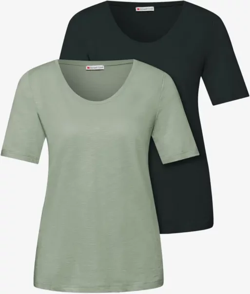 Basic T-Shirt mit Kurzarm im 2er-Pack