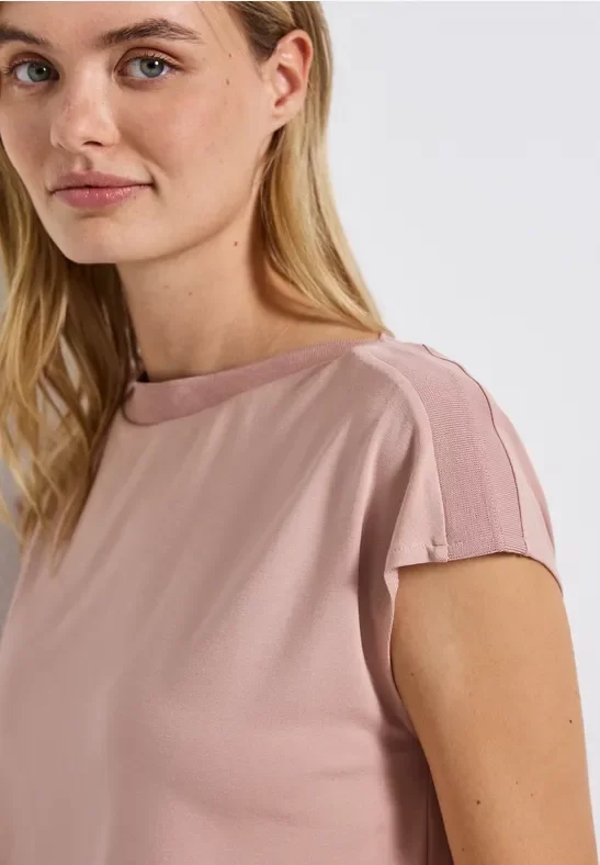 Shirt mit Ripp-Detail
