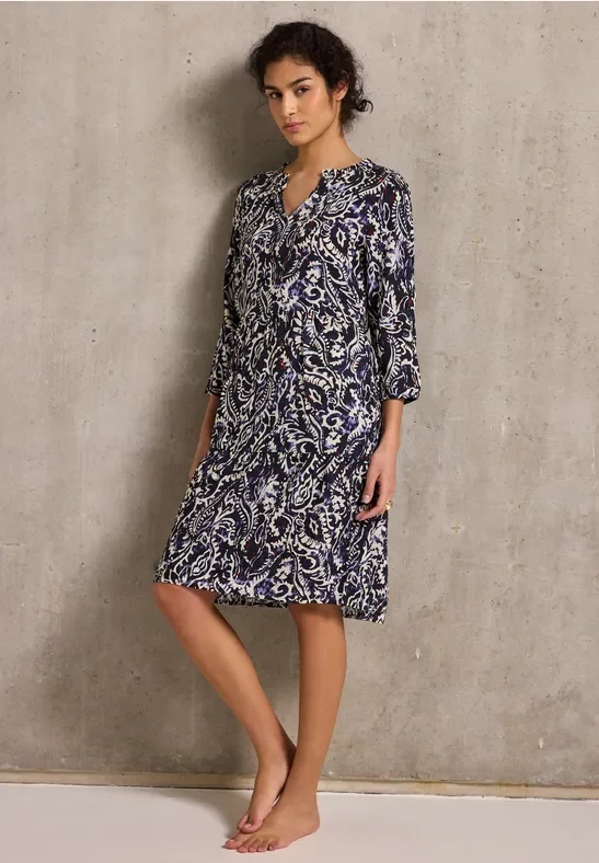 Gemustertes Tunika-Kleid