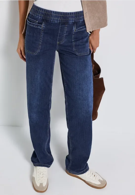 Jeans mit Elastikbund