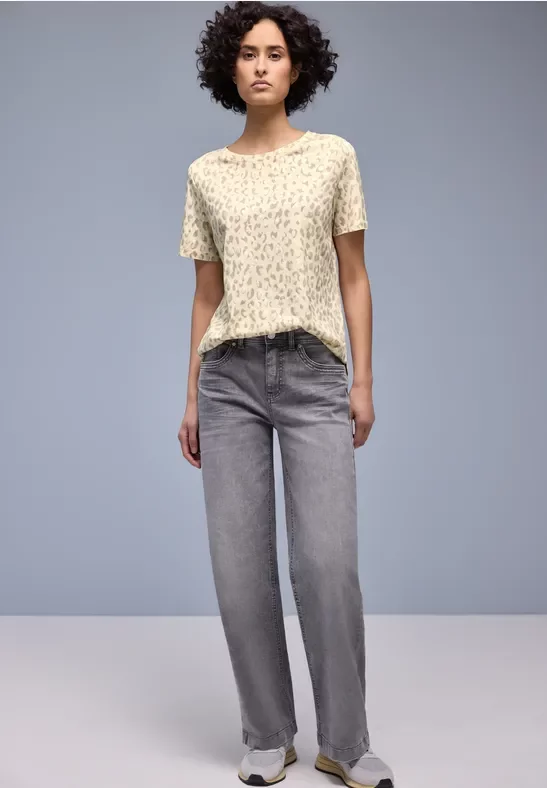 Leo-Shirt mit Foliendetails