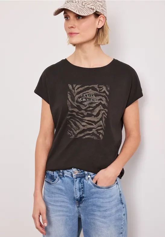 Street One Dropped Shoulder Shirt mit Frontprint