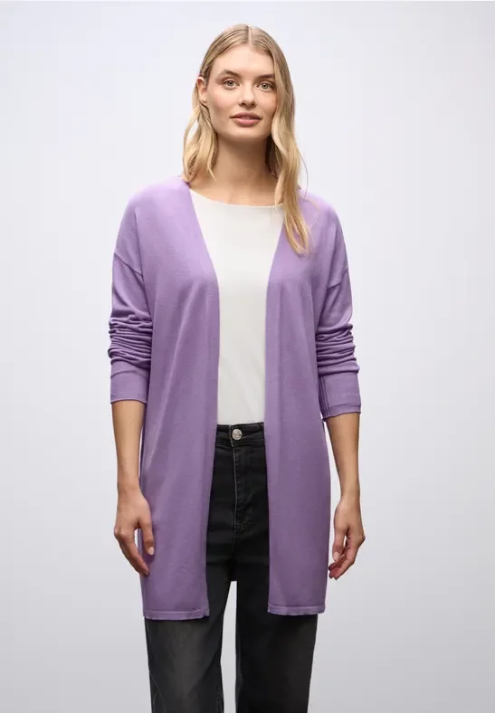 Langer Feinstrickcardigan